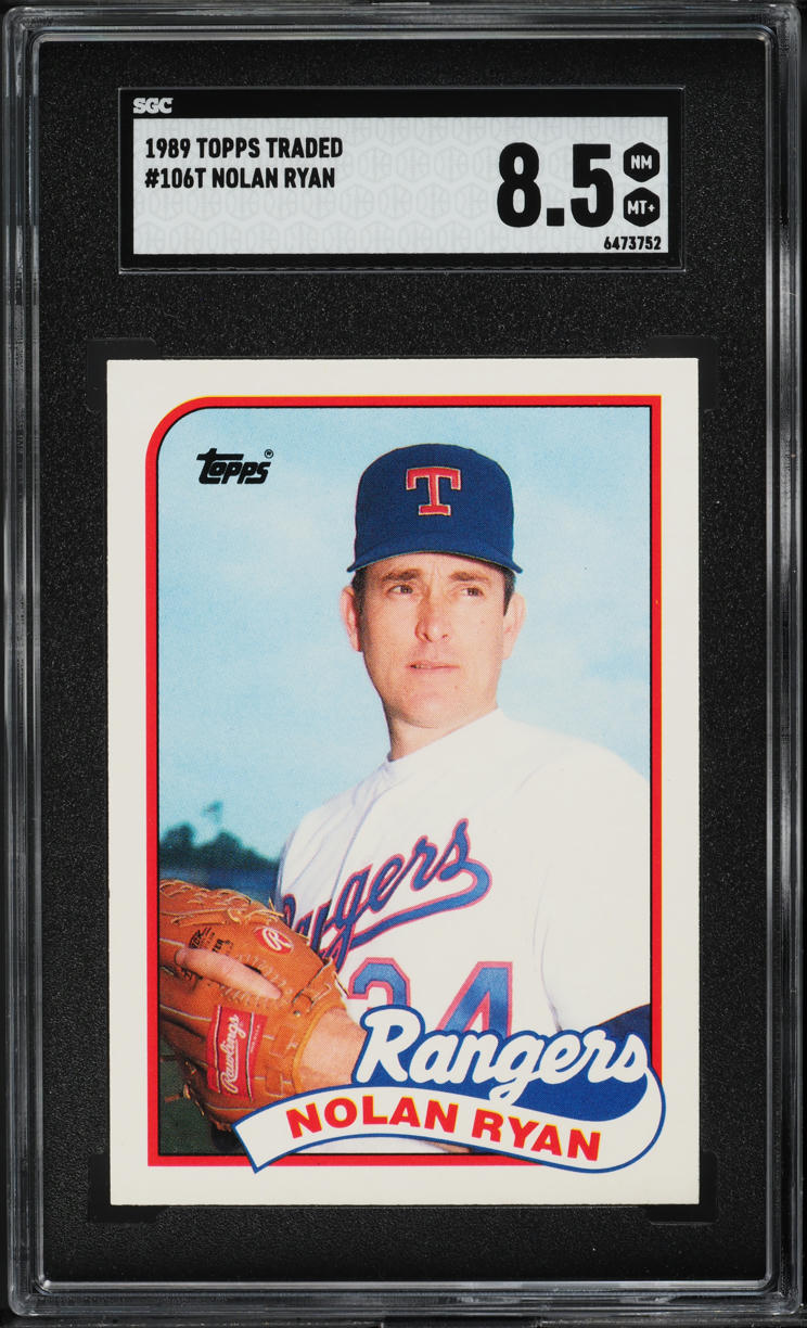 1989 Topps Traded Nolan Ryan #106T SGC 8.5 NM-MT+