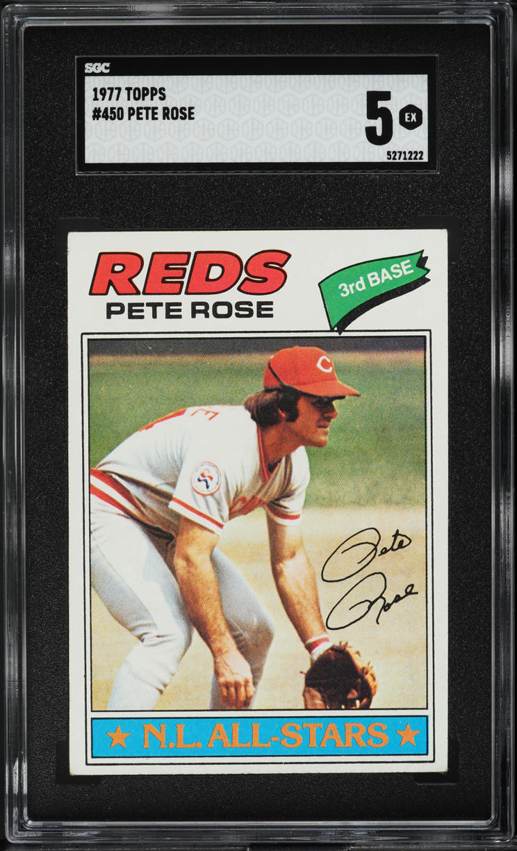 1977 Topps Pete Rose #450 SGC 5 EX