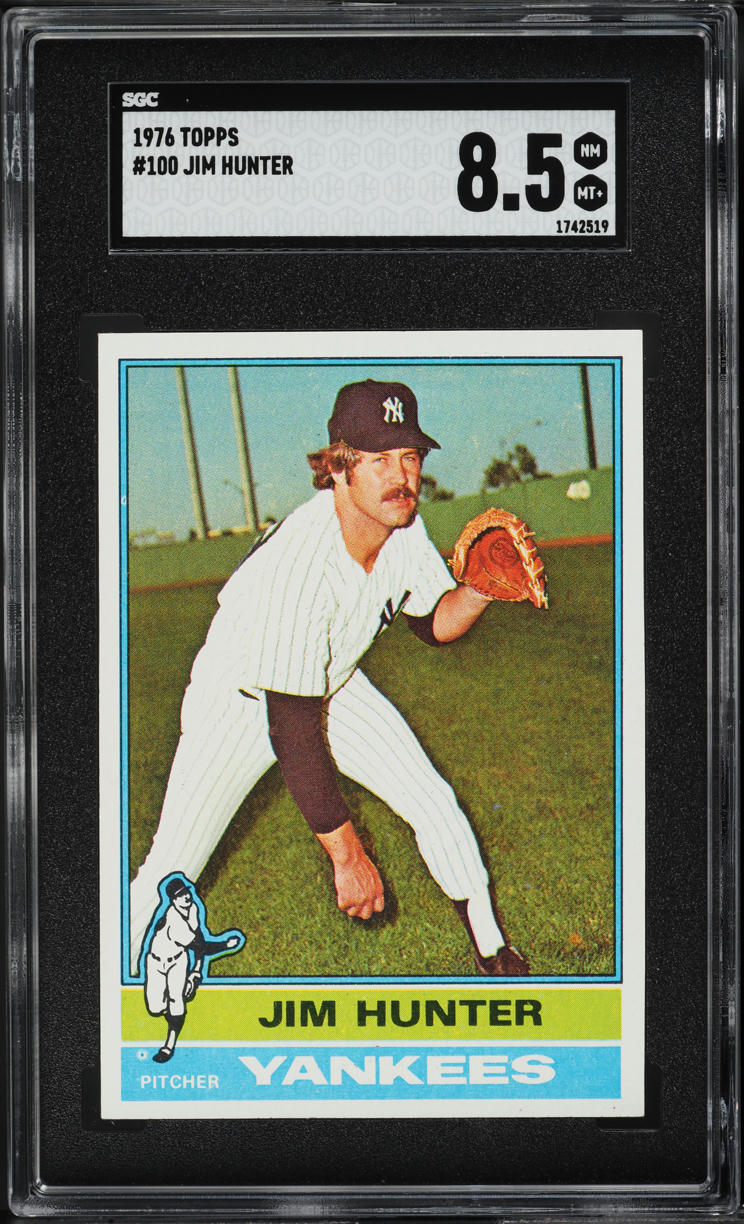 1976 Topps Jim Hunter #100 SGC 8.5 NM-MT+