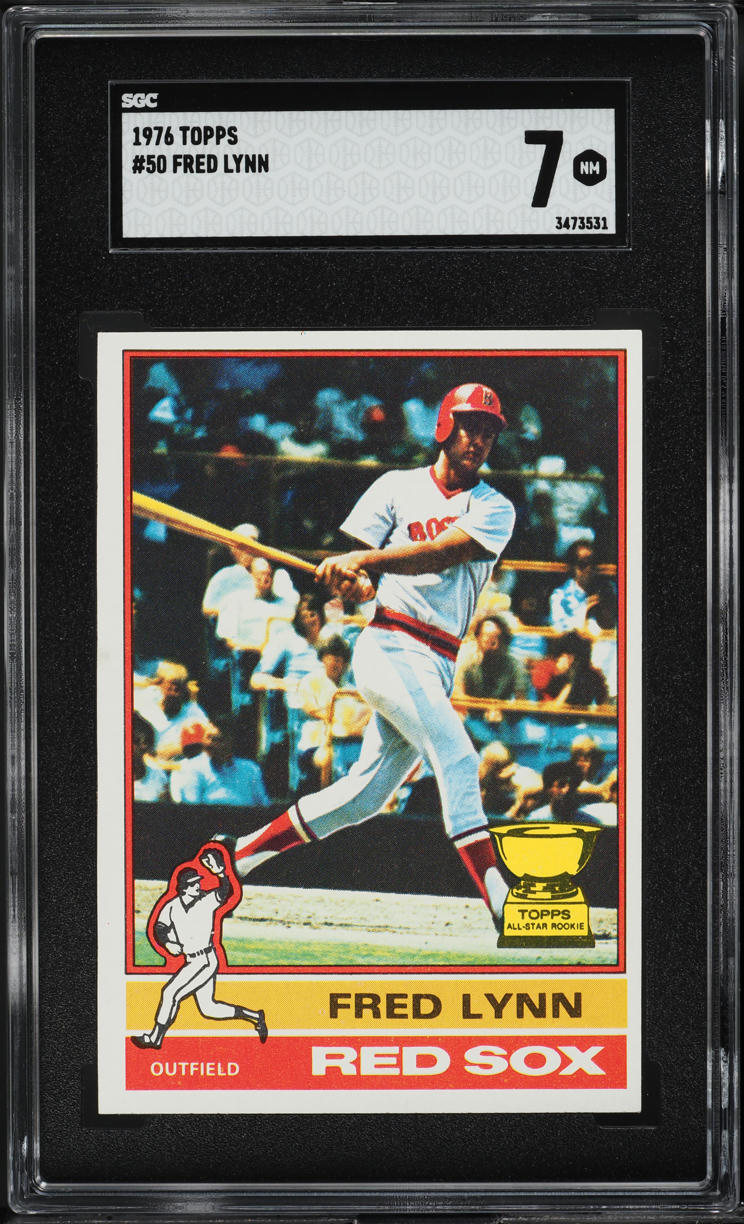 1976 Topps Fred Lynn #50 SGC 7 NRMT