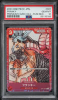 2023 One Piece Japanese Premium Film Red Foil Franky #OP01-021 PSA