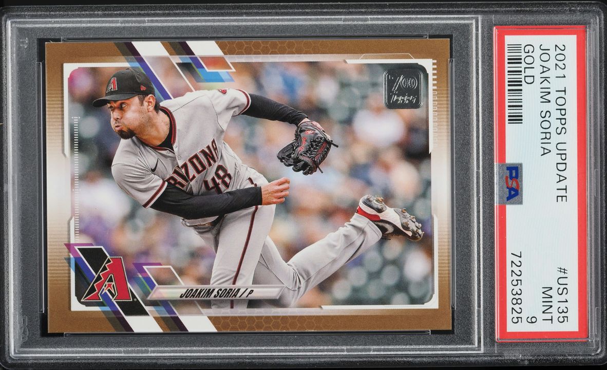 2021 Topps Update Gold Joakim Soria /2021 #US135 PSA 9 MINT