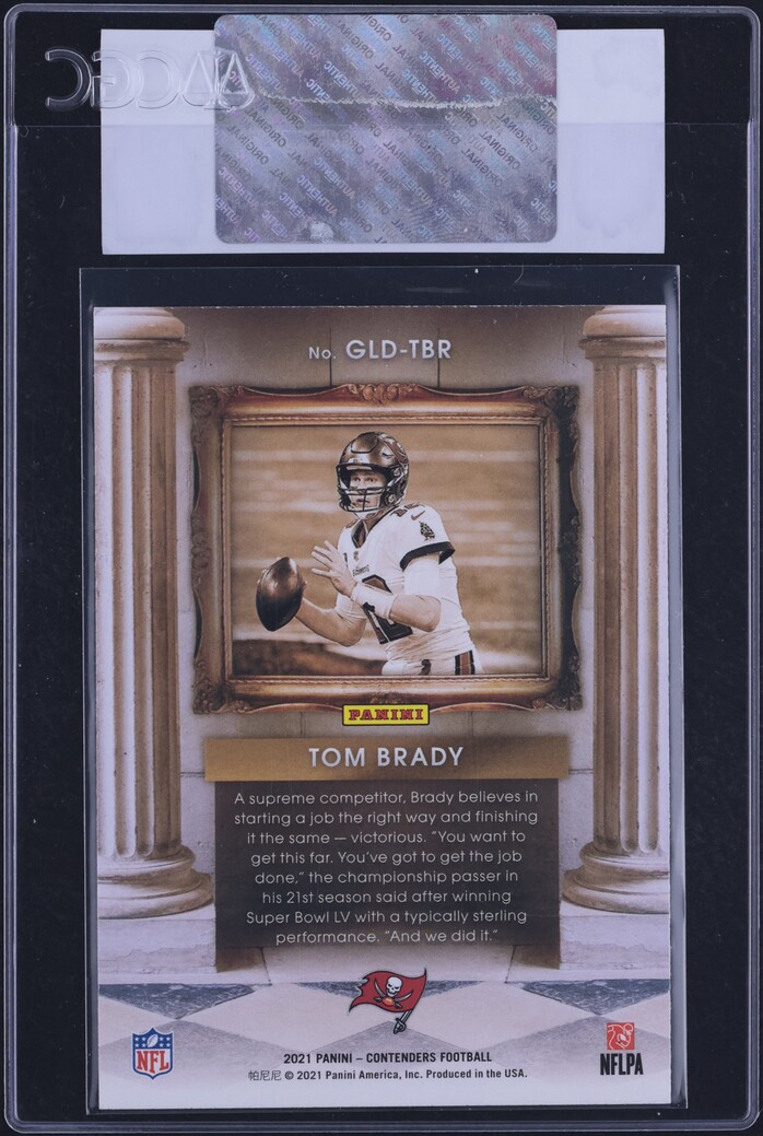 2021 Panini Contenders Gladiators Tom Brady #GLD-TBR CGC AUTH