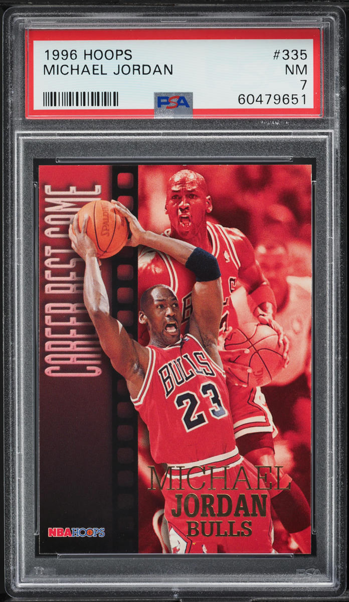 1996 Hoops Michael Jordan #335 PSA 7 NRMT