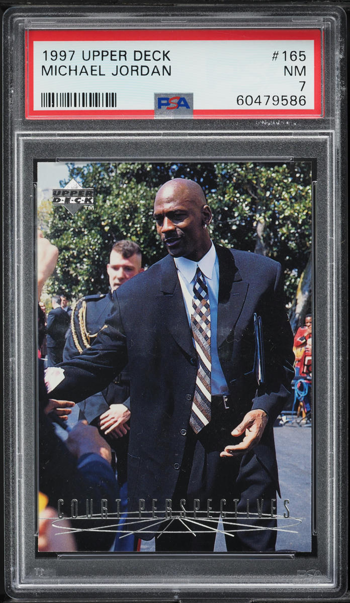1997 Upper Deck Basketball Michael Jordan #165 PSA 7 NRMT