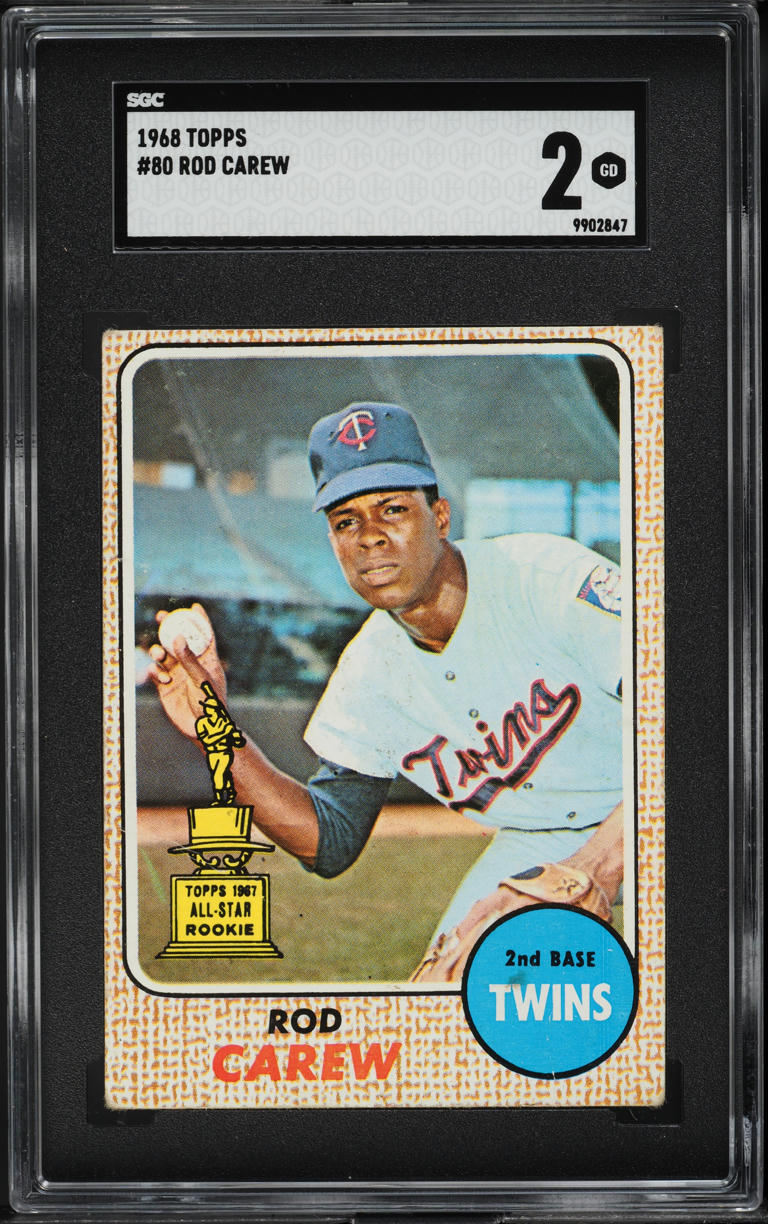 1968 Topps Rod Carew #80 SGC 2 GD