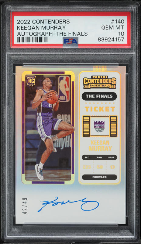 2022 Panini Contender The Finals Keegan Murray ROOKIE AUTO /49