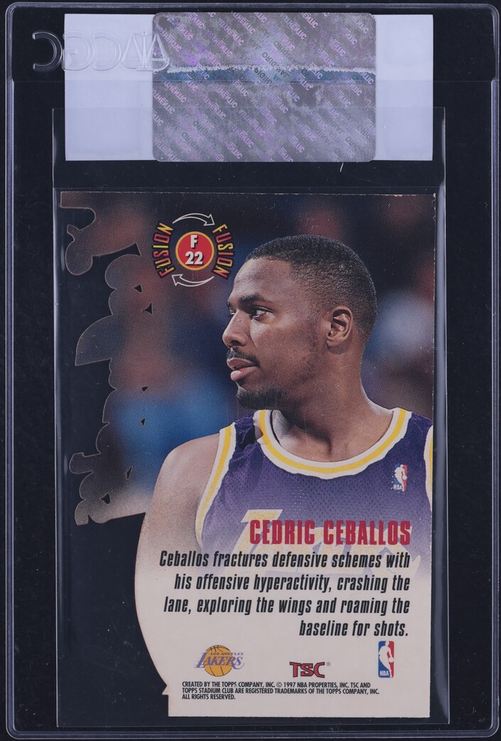 1996 Stadium Club Fusion Die-Cut Cedric Ceballos #F22 CGC AUTH
