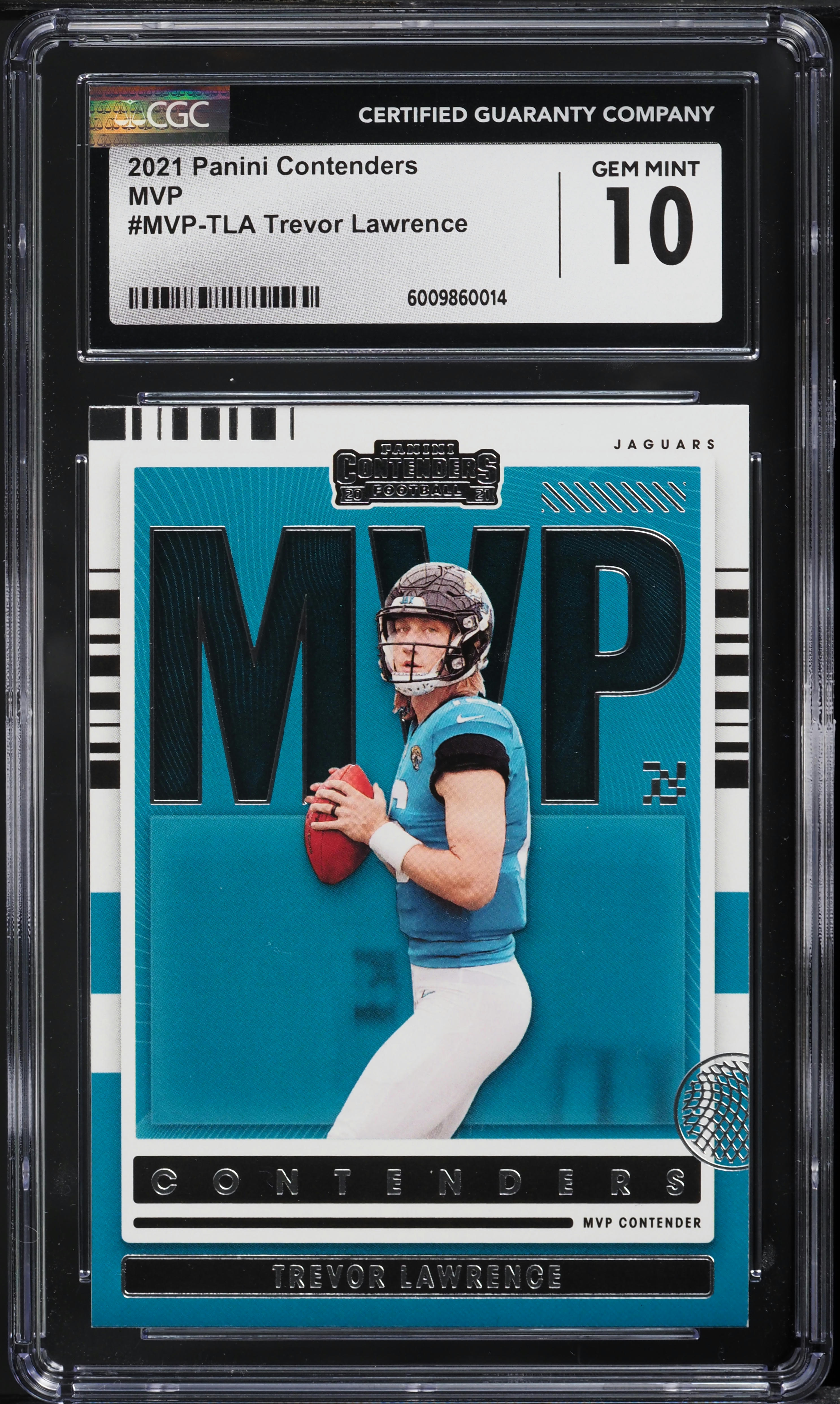 2021 Panini Contenders MVP Trevor Lawrence ROOKIE #MVP-TLA CGC 10