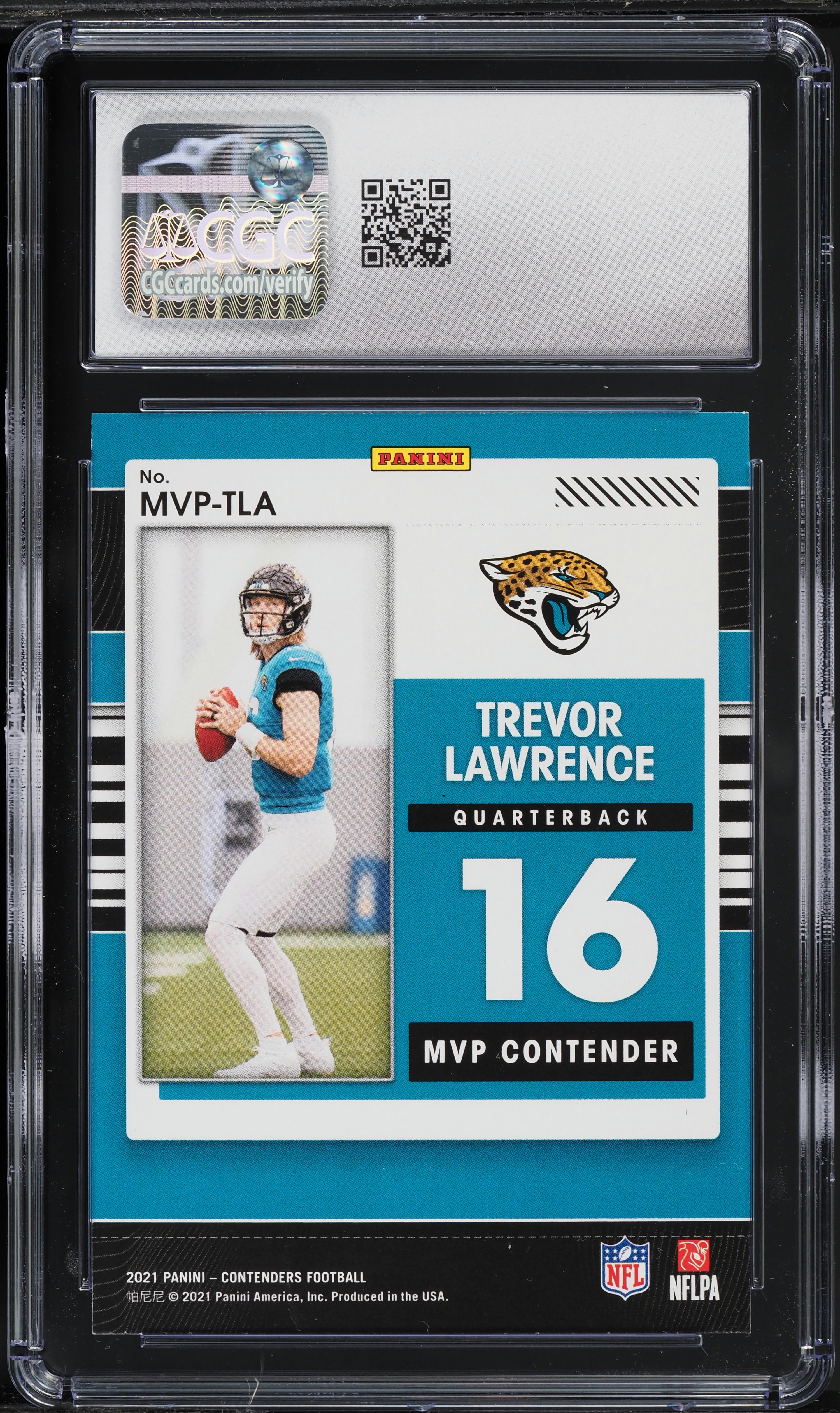 2021 Panini Contenders MVP Trevor Lawrence ROOKIE #MVP-TLA CGC 10
