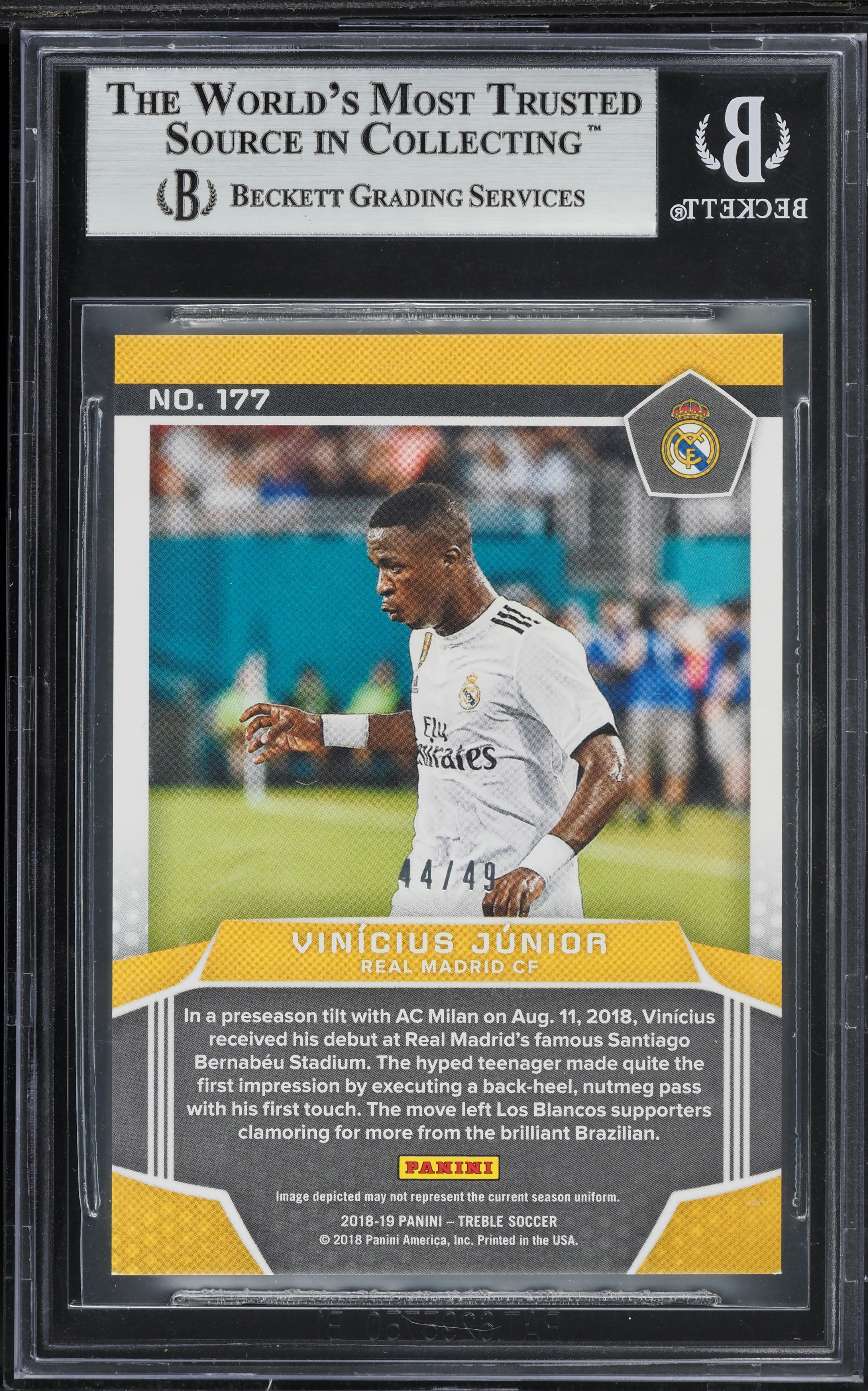 ヴィニシウス Panini Treble ルーキーカード 激レア ヴィニシウス Panini Treble ルーキーカード 激レア Vinicius Junior