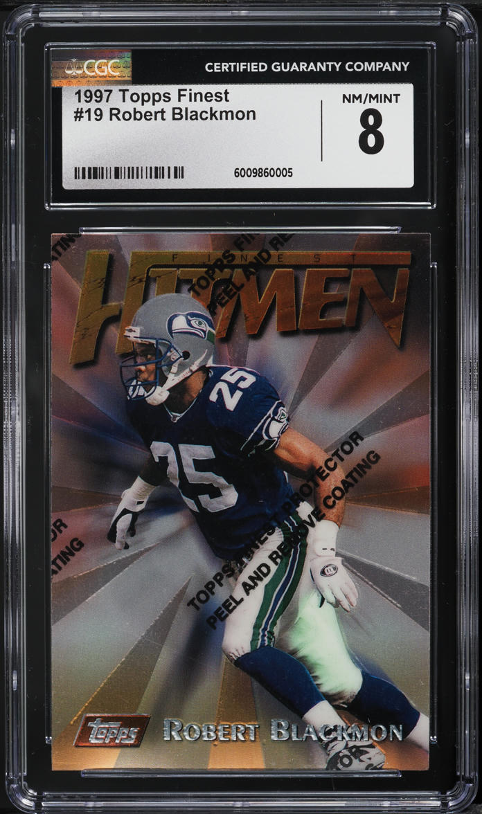 1997 Finest Football w/ Coating Robert Blackmon #19 CGC 8 NM-MT