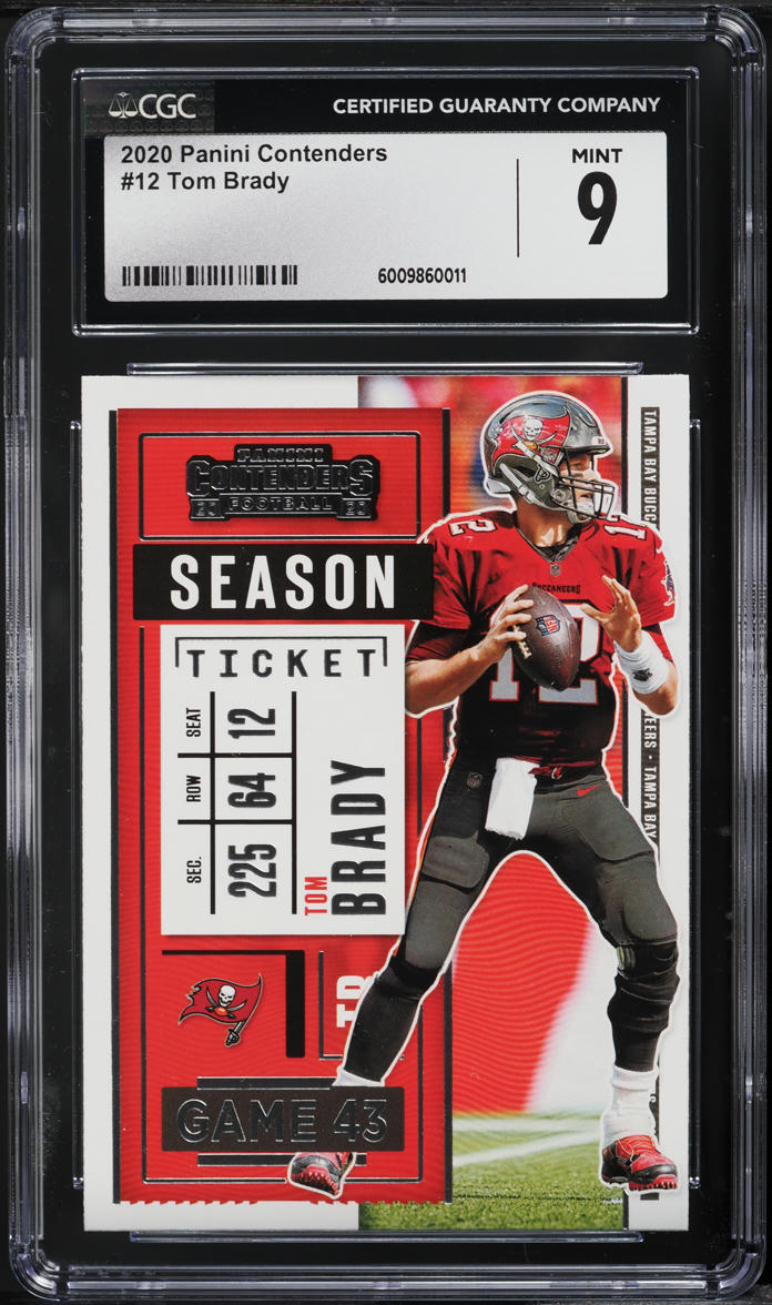 2020 Panini Contenders Tom Brady #12 CGC 9 MINT