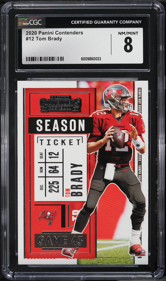 2020 Panini Contenders Tom Brady #12 CGC 8 NM-MT