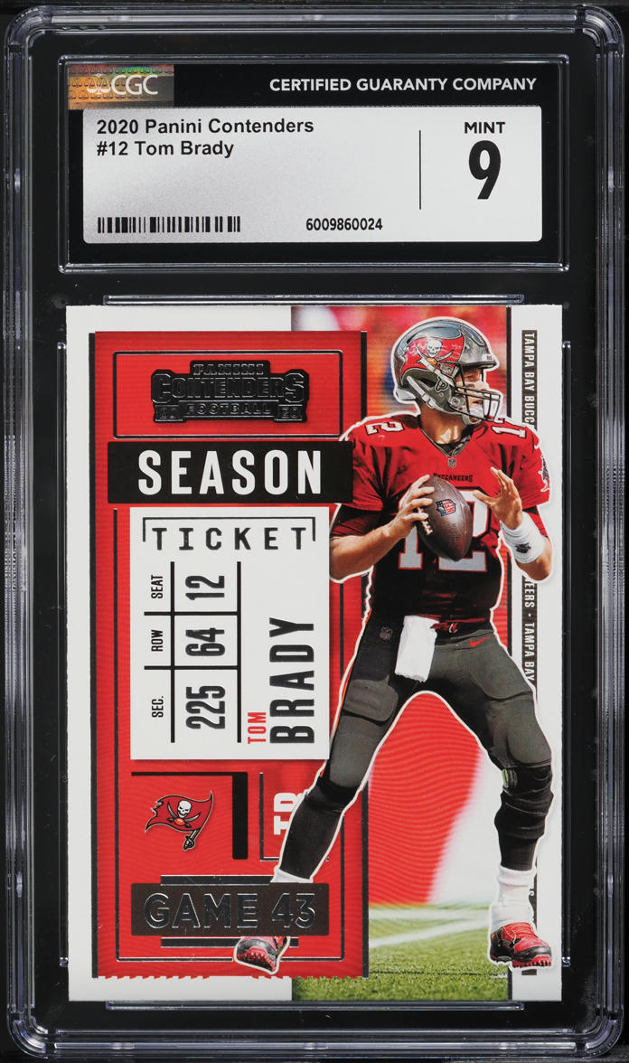 2020 Panini Contenders Tom Brady #12 CGC 9 MINT