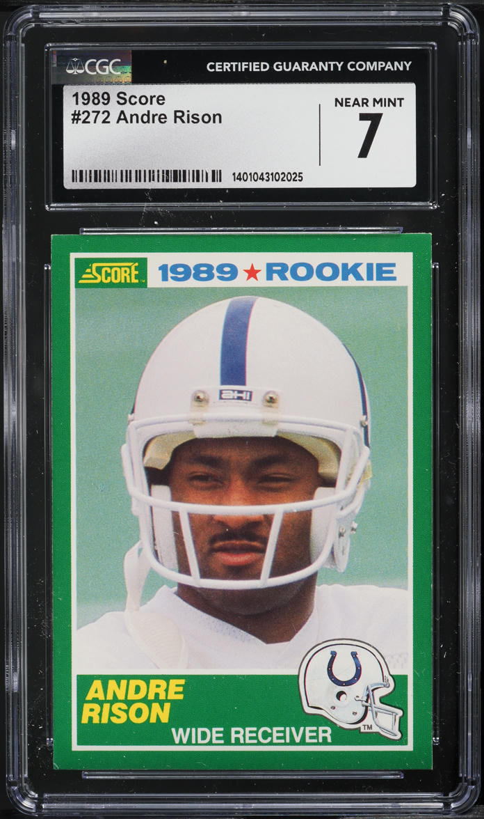 1989 Score Football Andre Rison ROOKIE #272 CGC 7 NRMT