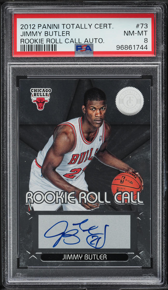 2012 Totally Certified Roll Call Jimmy Butler ROOKIE AUTO #73 PSA 8 NM-MT