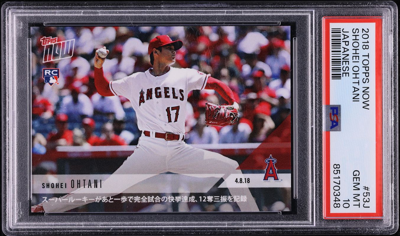 大谷翔平 PSA10 topps Now 53 RC カード トレーディングカード 大谷