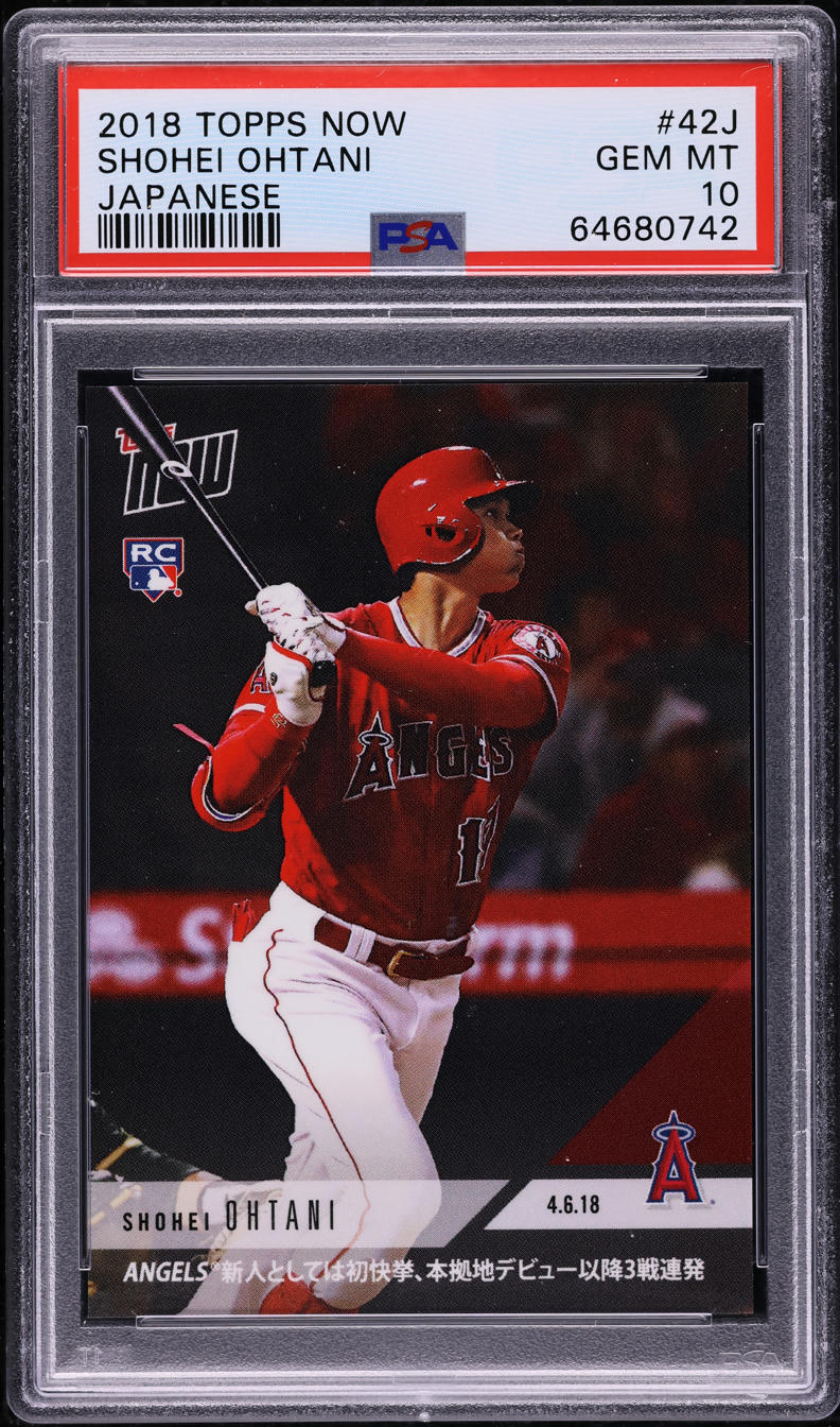 2018 Topps Now Japanese Shohei Ohtani ROOKIE #42J PSA 10 GEM MINT