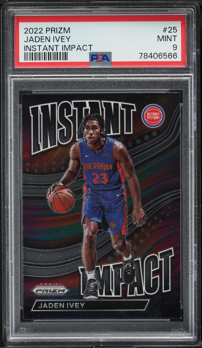 2022 Panini Prizm Instant Impact Jaden Ivey ROOKIE #25 PSA 9 MINT