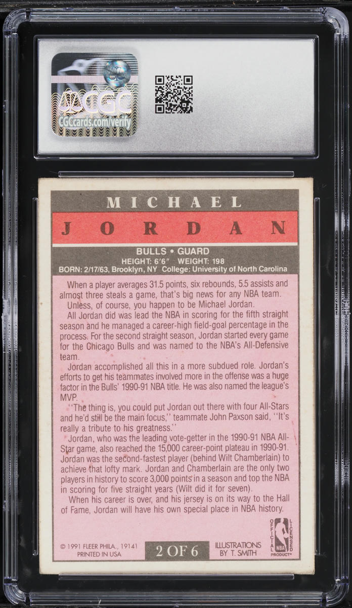 1991 Fleer Pro-Visions Michael Jordan #2 CGC 3 VG