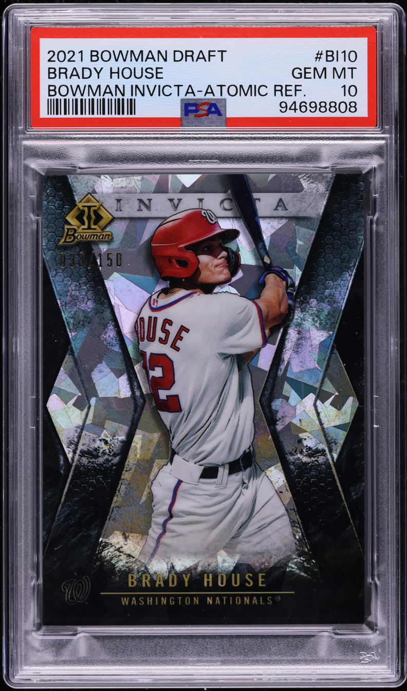 2021 Bowman Draft Bowman Invicta Atomic Refractor Brady House 