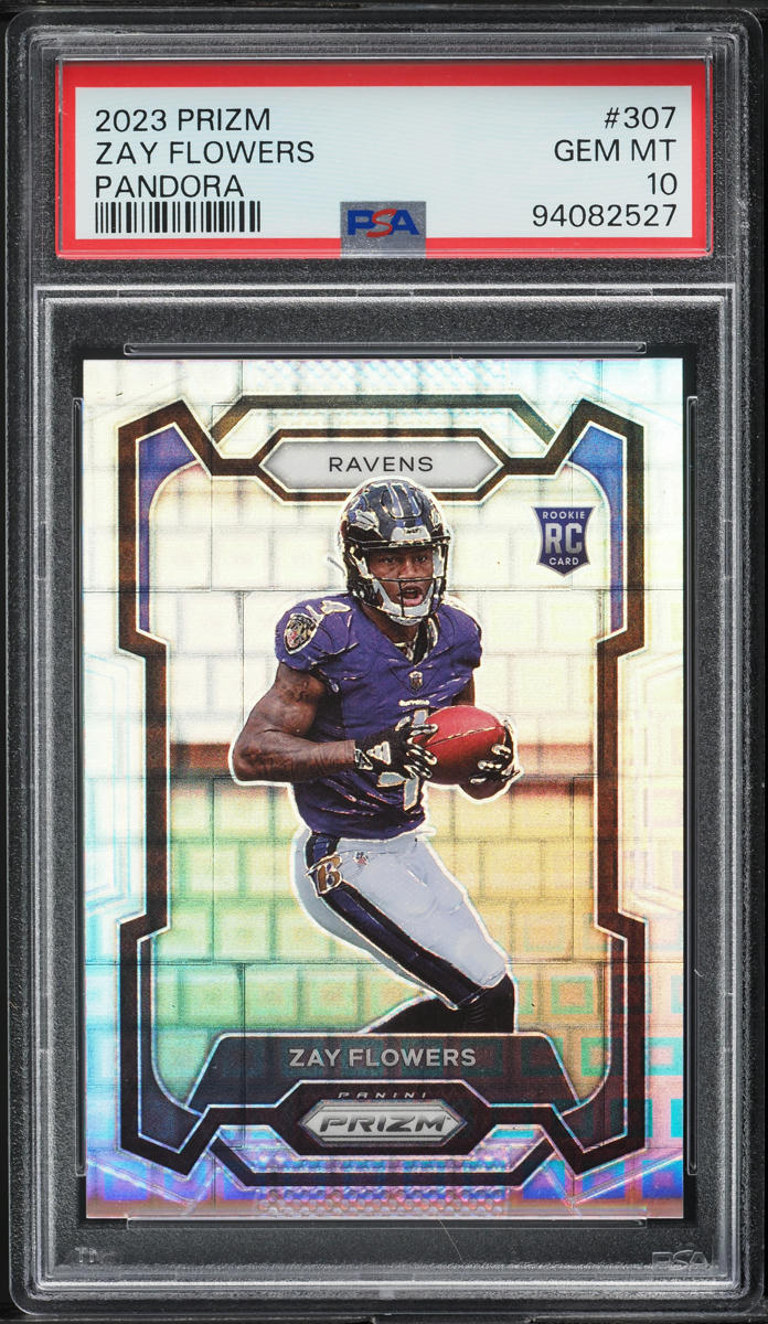 2023 Panini Prizm Pandora Zay Flowers /400 #307 PSA 10 GEM MINT