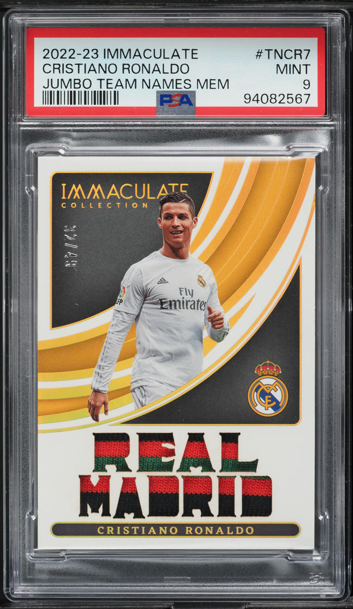 2022 Panini Immaculate Jumbo Team Names Cristiano Ronaldo PATCH