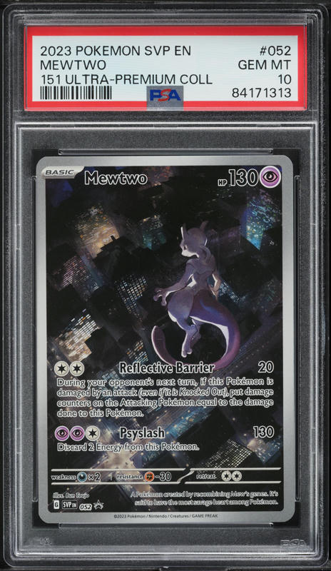 2023 Pokemon SV 151 Black Star Promo Ultra Premium Mewtwo #52 PSA 10 GEM MINT