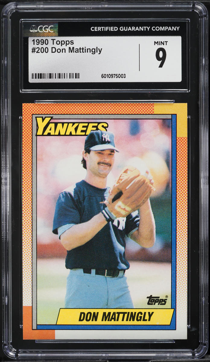 1990 Topps Don Mattingly #200 CGC 9 MINT