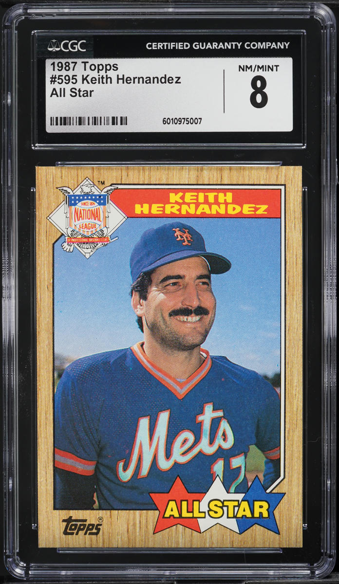 1987 Topps Keith Hernandez ALL-STAR #595 CGC 8 NM-MT