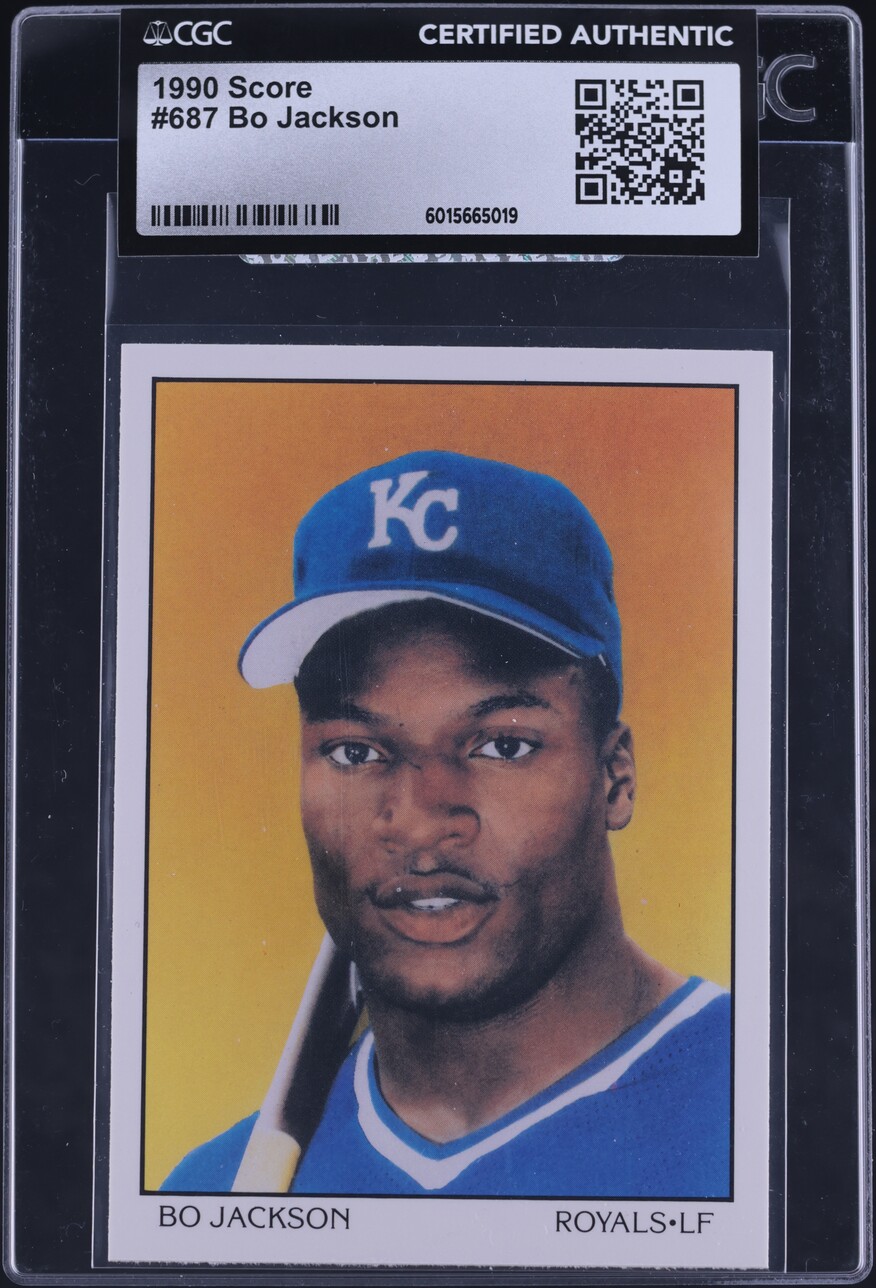 1990 Score Bo Jackson #687 CGC AUTH
