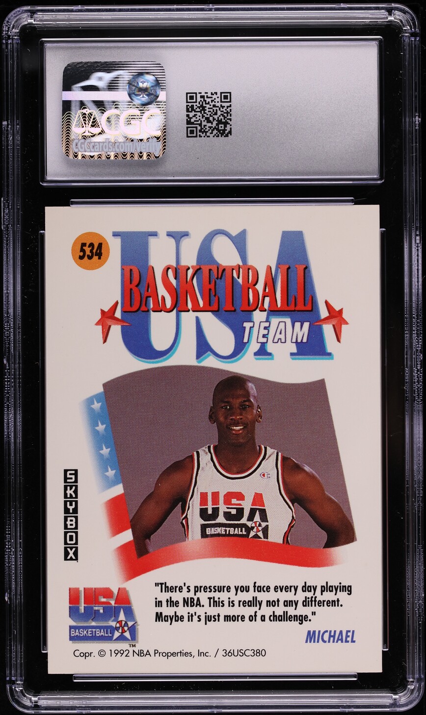 1991 Skybox USA Michael Jordan #534 CGC 10 GEM MINT
