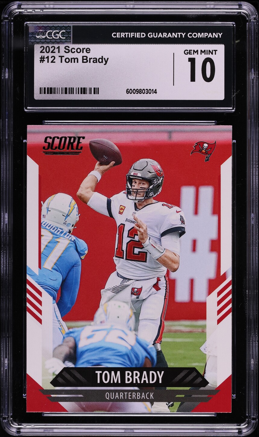 2021 Score Tom Brady #12 CGC 10 GEM MINT