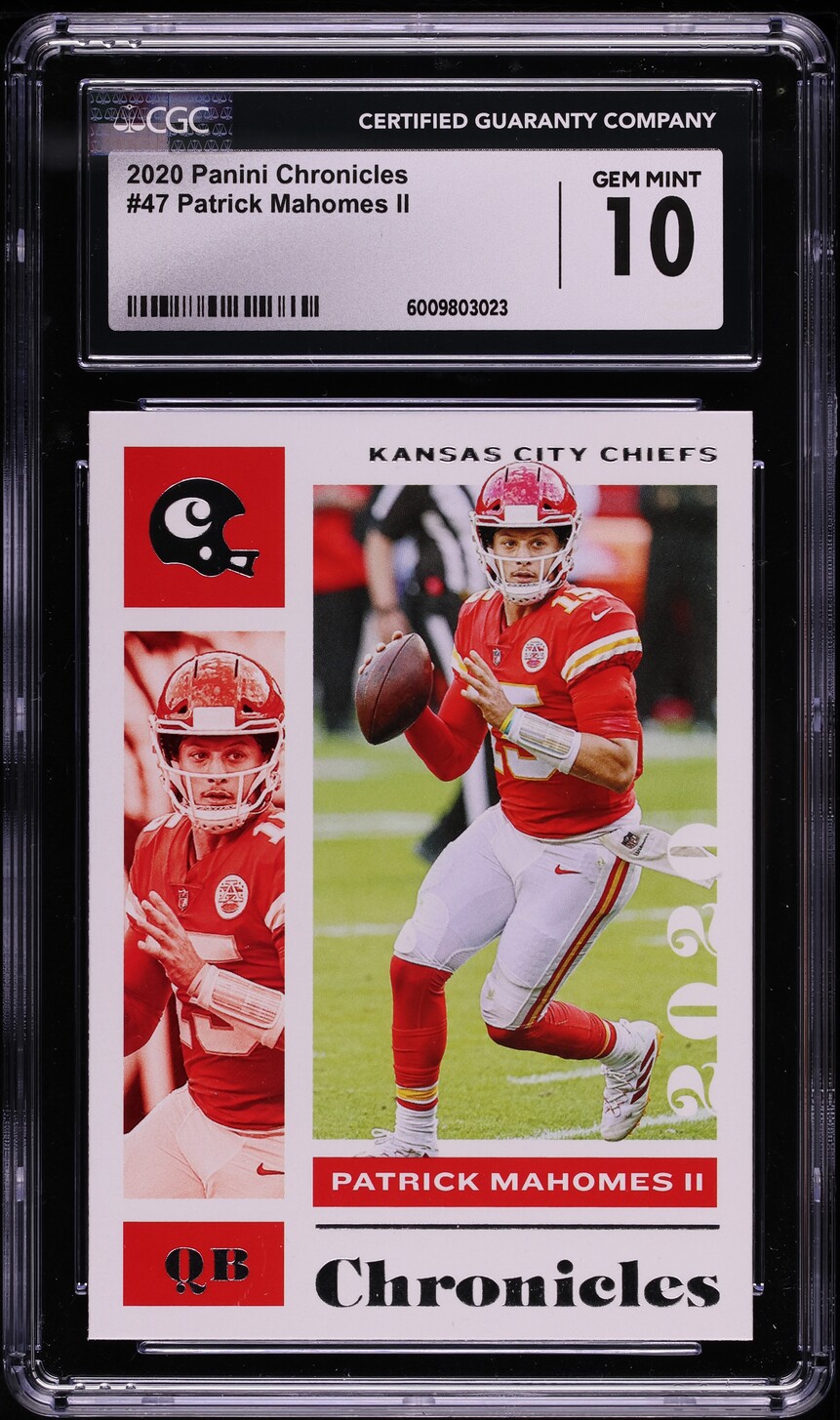 2020 Panini Chronicles Patrick Mahomes II #47 CGC 10 GEM MINT