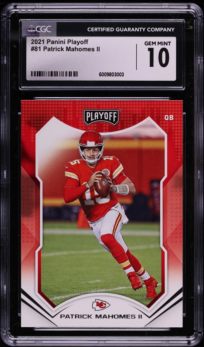 2021 Panini Playoff Patrick Mahomes II #81 CGC 10 GEM MINT