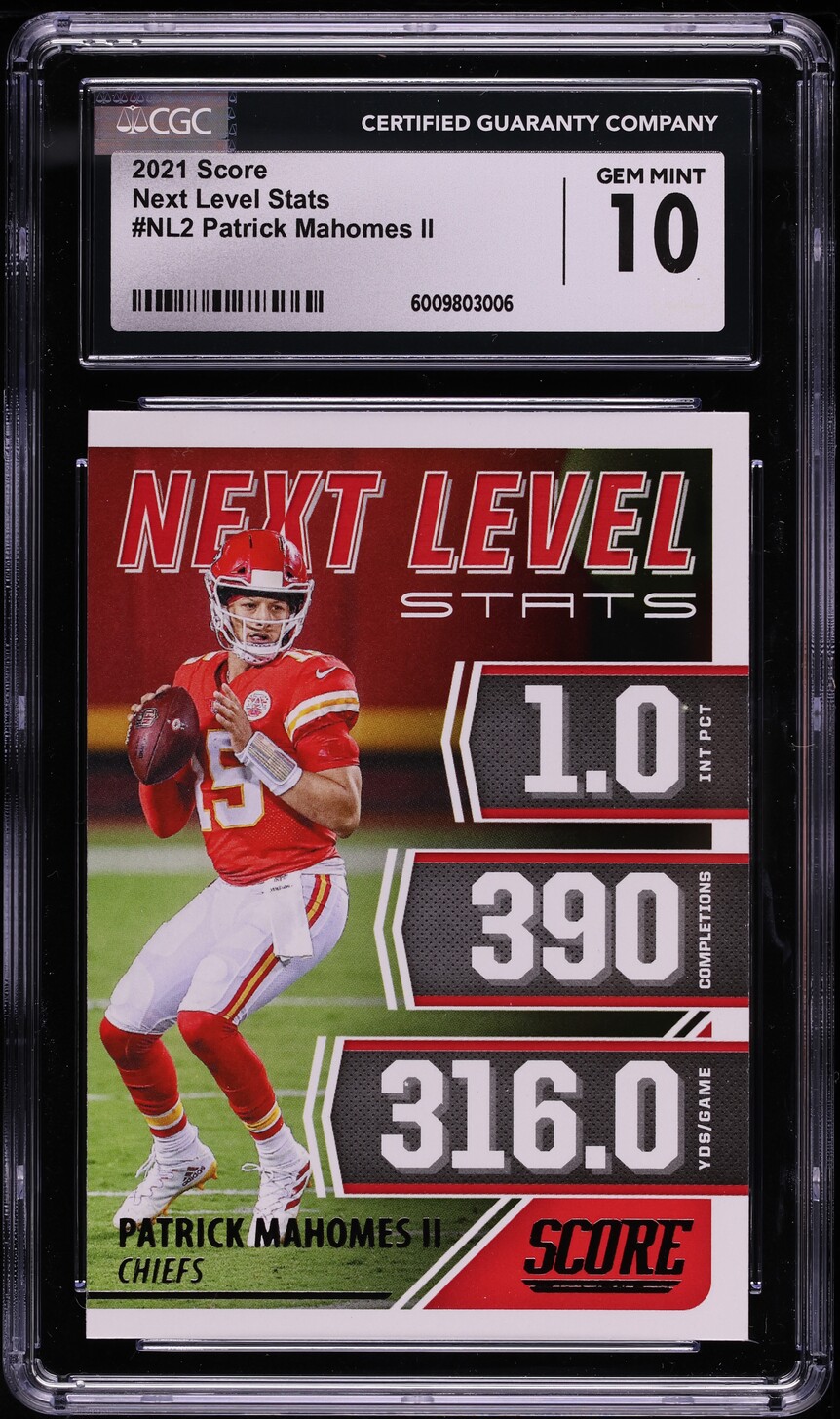 2021 Score Patrick Mahomes II #NL2 CGC 10 GEM MINT