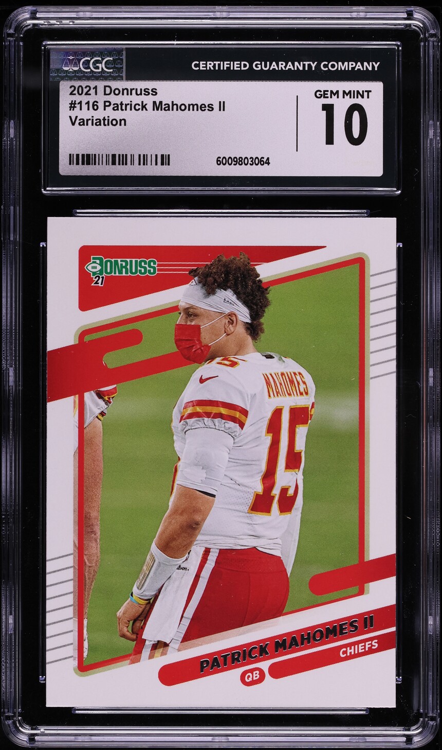 2021 Donruss Variation Patrick Mahomes ll #116 CGC 10 GEM MINT