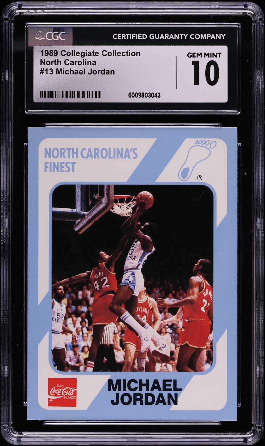 1989 Collegiate Collection Michael Jordan #13 CGC 10 GEM MINT