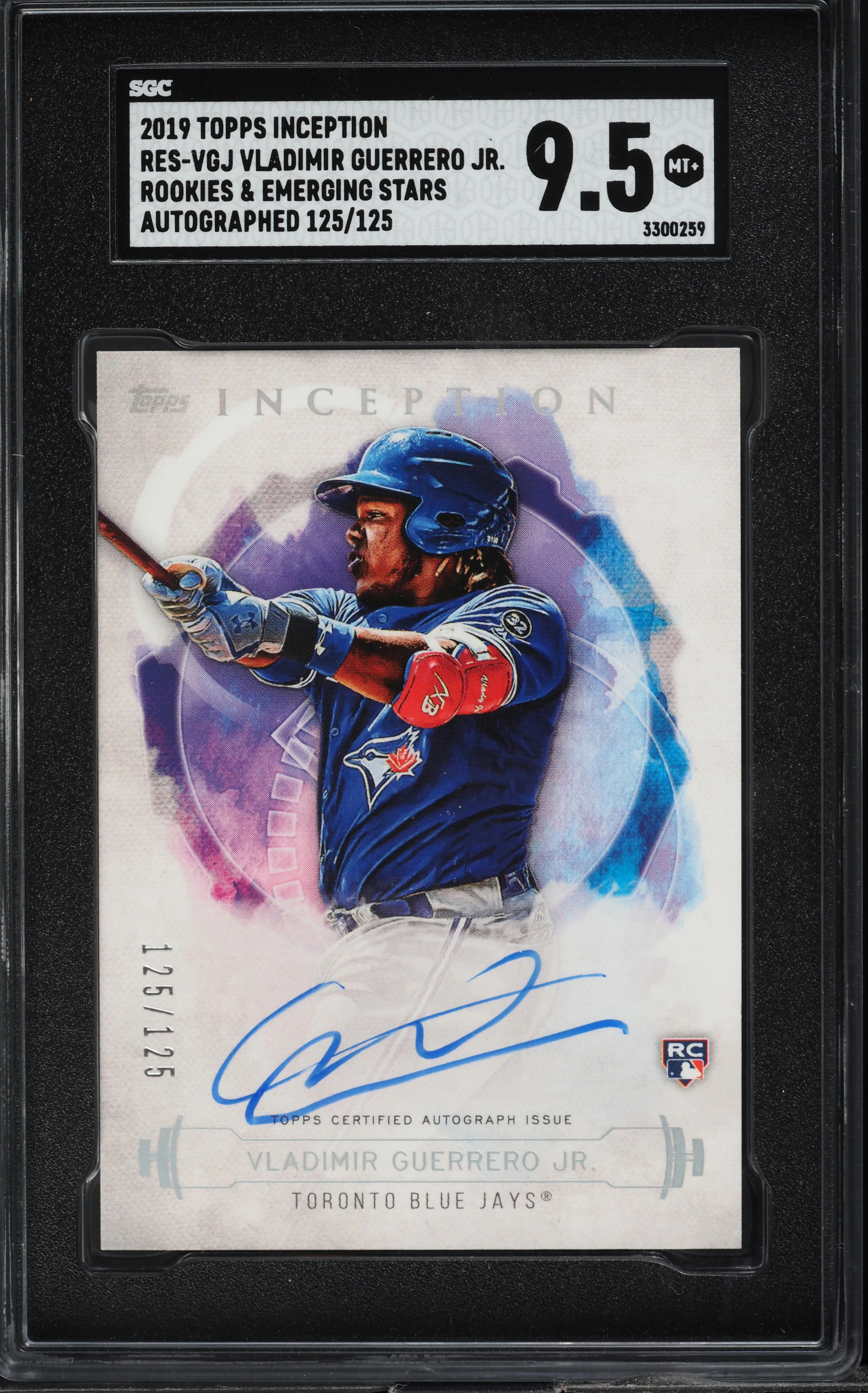 その他 Guerrero jr. rc auto topps psa9 2019 Topps Inception Emerging Star Vladimir Guerrero Jr. RC AUTO