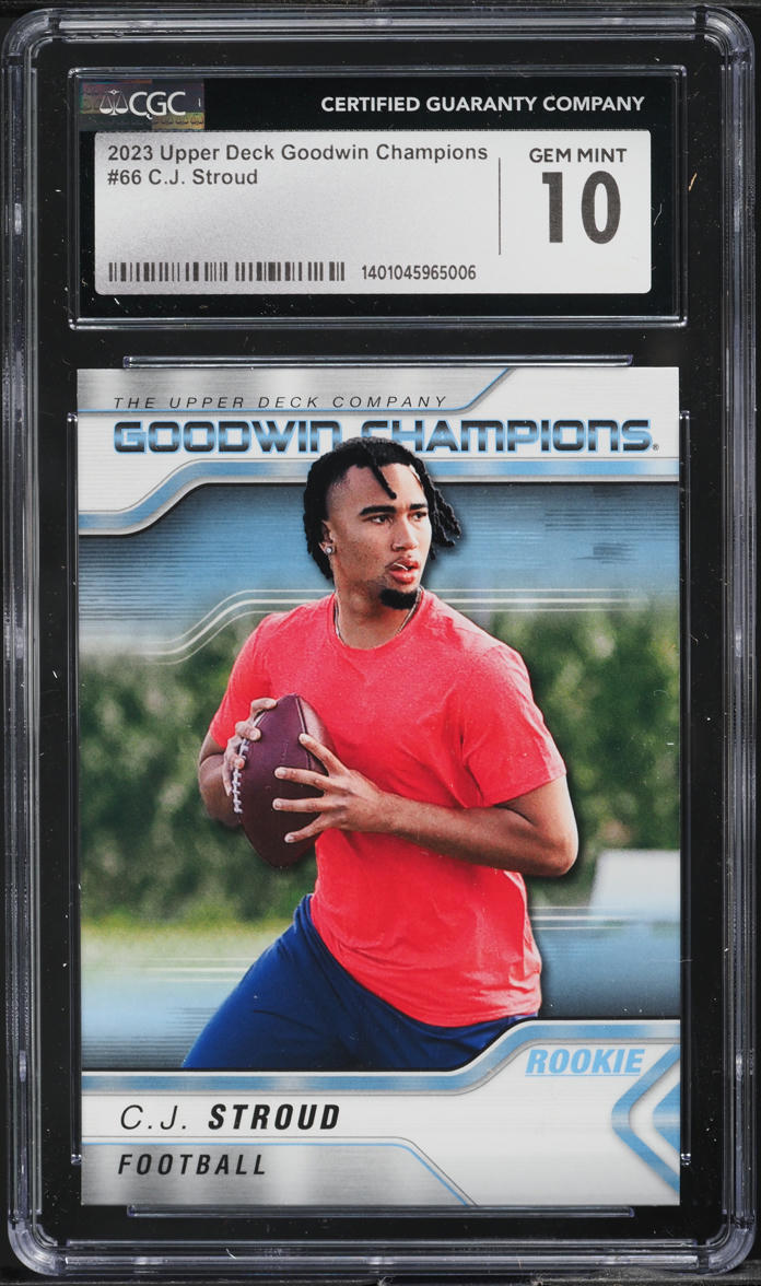 2023 Upper Deck Goodwin Champions C.J. Stroud ROOKIE #66 CGC 10 GEM MINT