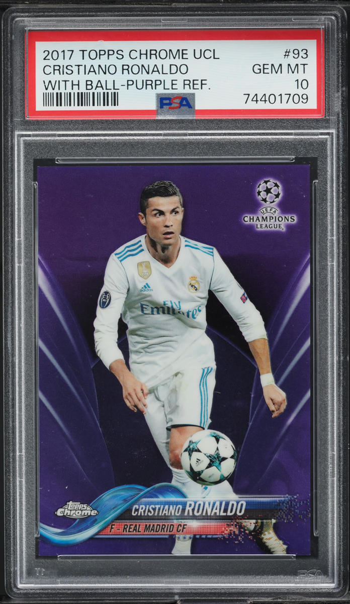 2017 Topps Chrome UEFA Purple Refractor Cristiano Ronaldo /250 #93