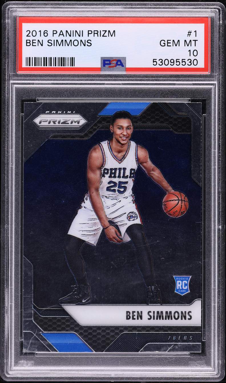 2016 Panini Prizm Ben Simmons ROOKIE #1 PSA 10 GEM MINT on