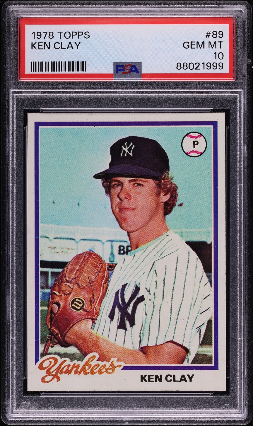 1978 Topps Ken Clay #89 PSA 10 GEM MINT