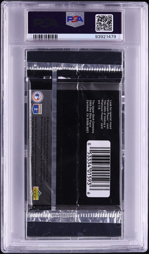 1993 SP Baseball Foil Pack PSA 8 NM-MT