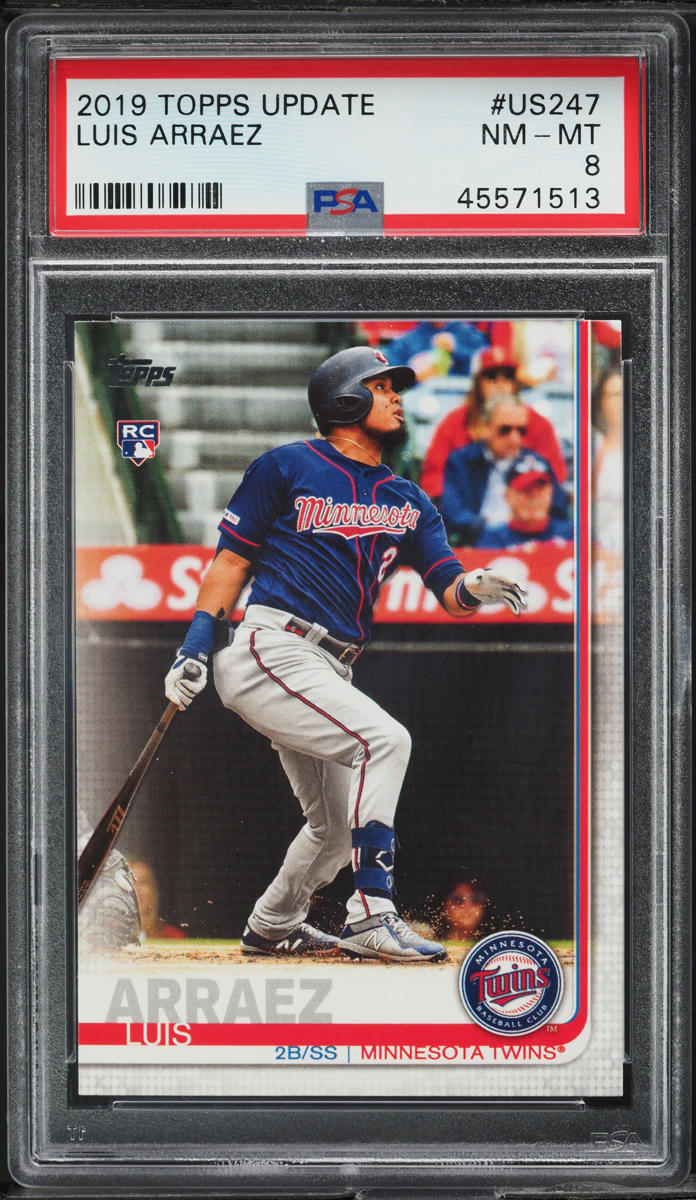 2019 Topps Update Luis Arraez ROOKIE #US247 PSA 8 NM-MT