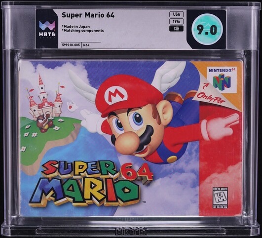 Super Mario 64 (Nintendo 64 N64) WATA 9.0 CIB