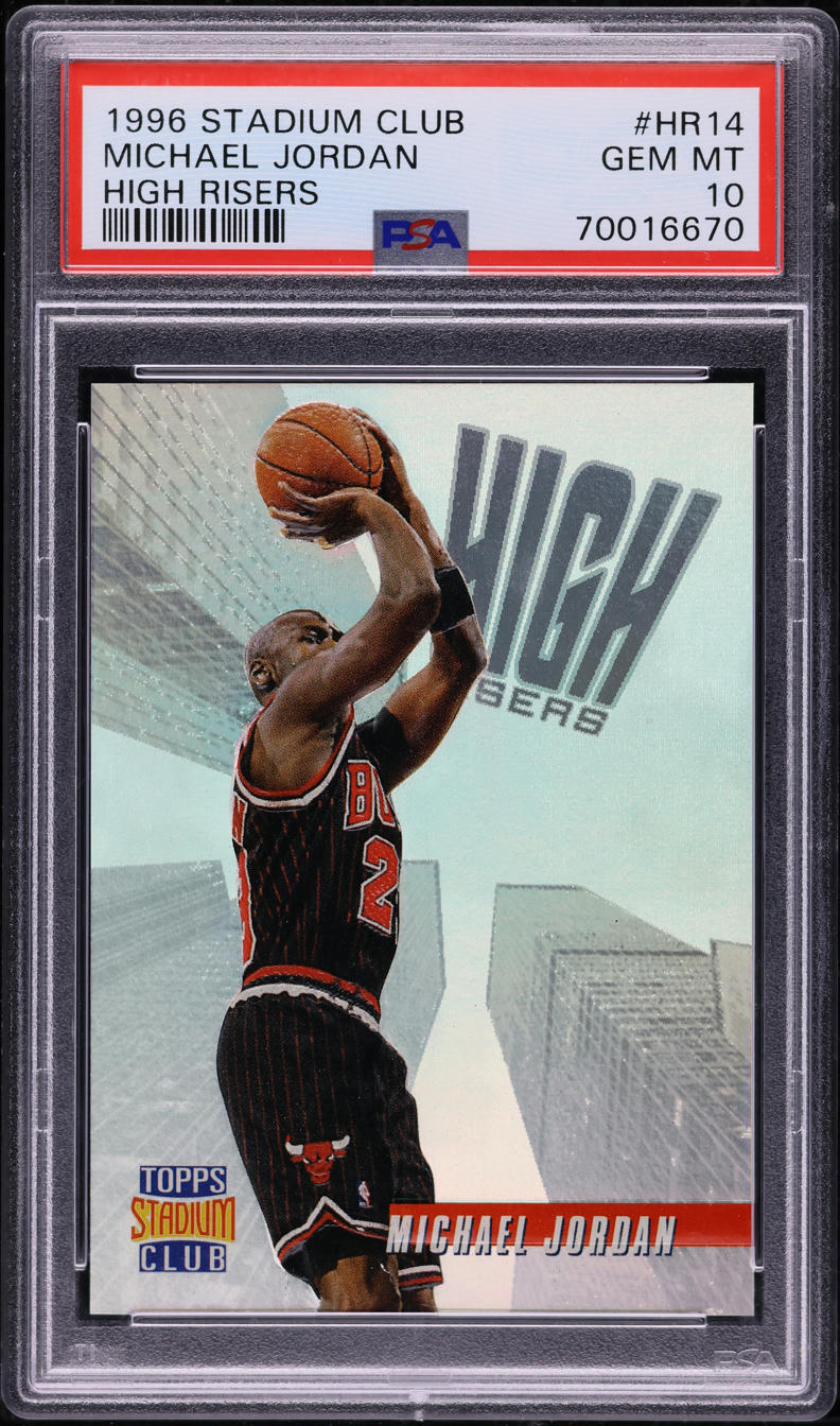 1996 Stadium Club High Risers Michael Jordan #HR14 PSA 10 GEM MINT