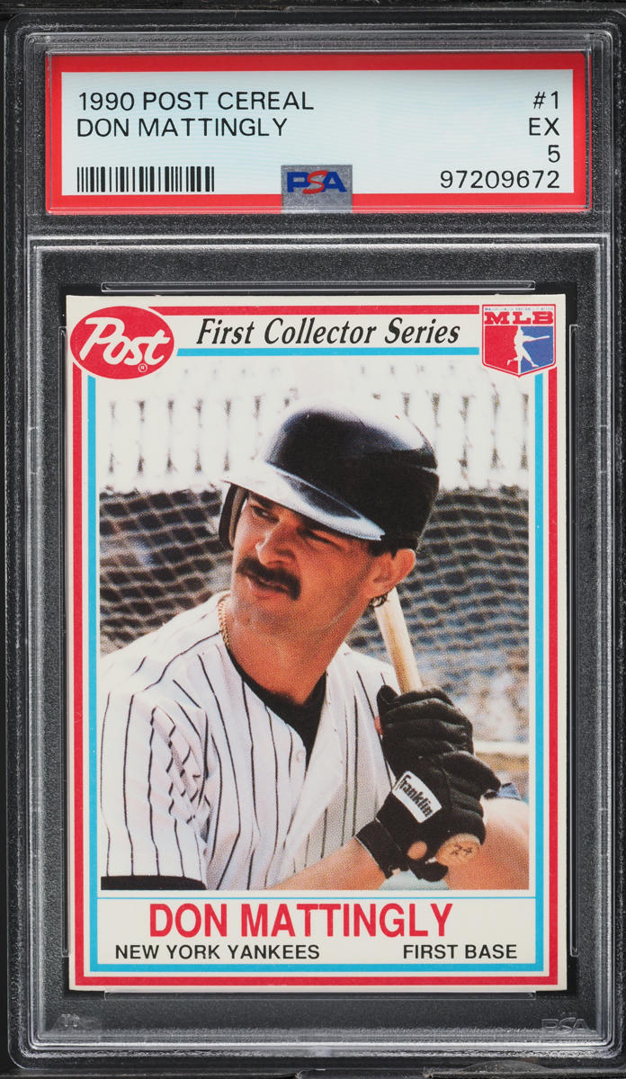 1990 Post Cereal Don Mattingly #1 PSA 5 EX
