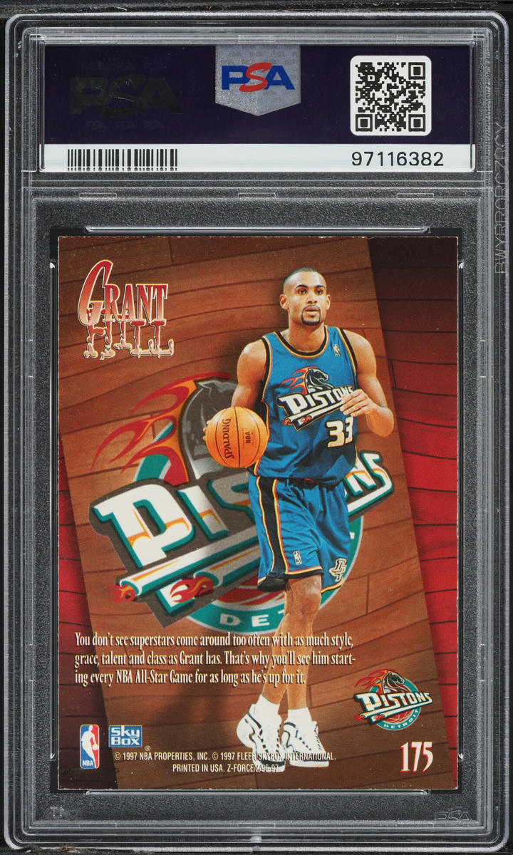 1996 Skybox Z-Force Grant Hill #175 PSA 7 NRMT on Fanatics Collect